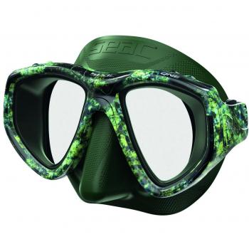 SEAC One Kama Gafas para Pesca Submarina, Hombre, Verde/Verde Camo, M/L