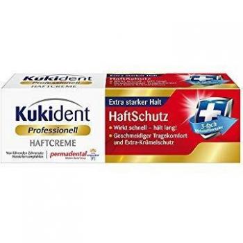 Kukident Crema adhesiva de fuerte adherencia, 6 unidades