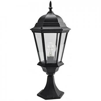 Sobremurode Exterior en Aluminio modelo Regulus 1xe27 Negro Ip44 Fabrilamp