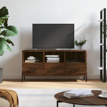 Mueble de TV madera de ingeniería marrón roble 102x36x50 cm vidaXL