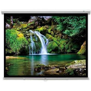 Pantalla de Proyección Manual DELUXX Advanced 4:3 - 234x175 cm - 115'' con Softeinzug y Acabado Mate Blanco Polaro