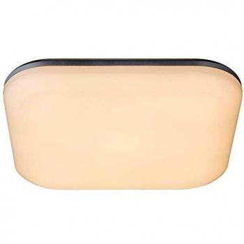 Plafoniera LED Dori para exterior, 33 cm, blanca, plástico