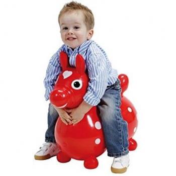 Rody Red Inflatable Hopping Horse Toy for Kids