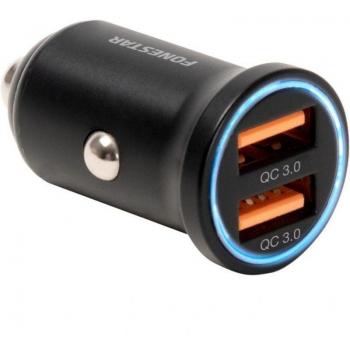 Cargador de Coche Fonestar USB-ALU2CARFAST 2xUSB 36W