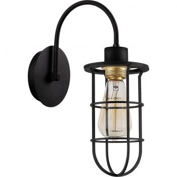 Aplique de pared WELLHOME, Estructura de hierro Color Negro