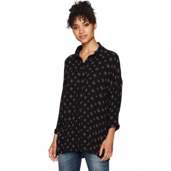 Volcom Champain Trail Blusa, Mujer, Negro, XS