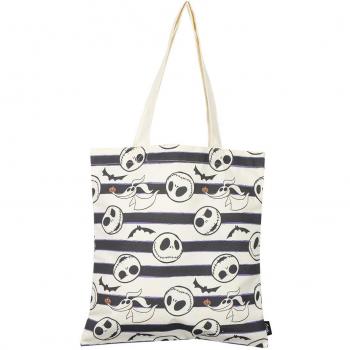 Bolsa Shopping Nightmare Before Christmas - Bolsa de tela reutilizable, diseño inspirado en El extraño mundo de Jack, capacidad para llevar compras, asas largas para mayor comodidad, material resistente y lavable