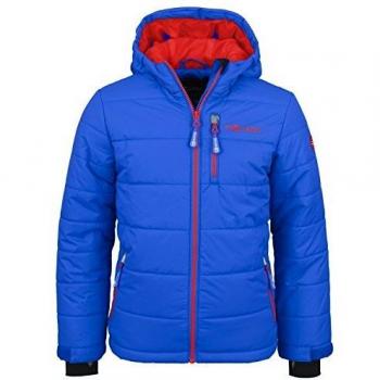 Trollkids Chaqueta de Esquí para Niños Chaqueta de Invierno Hemsedal, Color Medio Azul/Rojo Talla 3 años