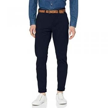 Pantalón Chino Slim Fit Tom Tailor para Hombre - 1008253 - Algodón y Elastano - Azul Capitán - Talla 29/32