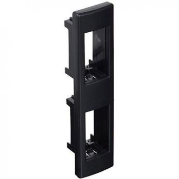 Placa y Soporte Bticino Livinglight 1+1 Módulo Antracita LND4812AR - Diseño Impecable