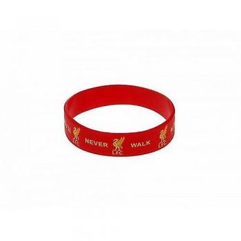 Pulsera de silicona oficial del Liverpool FC roja, talla única