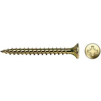 Tornillo para Madera Avellanado Cabeza Pozidriv VLOX 6x50mm Lubricado - Caja de 250 Unidades