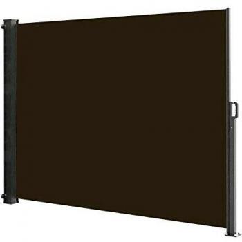 Biombo retráctil para exteriores Phoenix 300 x 140 cm Taupe de aluminio contemporáneo