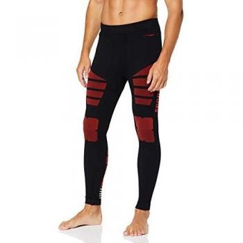 Sportlast MC100N Malla compresiva larga, Hombre, Negro/Rojo, XL