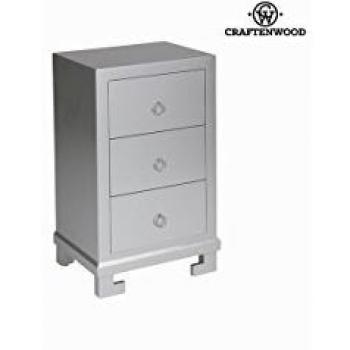 Tavolo con 3 cassetti argento - Radiance Collezione by Craften Wood