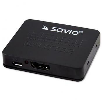 Splitter HDMI 4K Savio CL-93 con 2 salidas y función de switch
