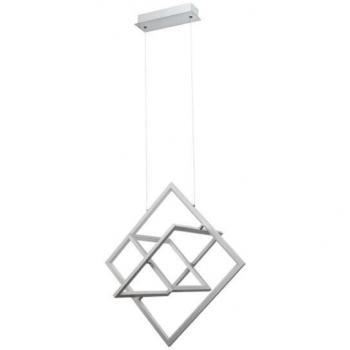 Fabrilamp Colgante Lexie 50W LED 4000K 3250lm Cromo Regulable en Altura Ø63,5cm