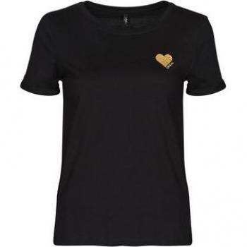 Camiseta Only Kita Ss Logo Top Noos Negro, tipo: camiseta de mujer, características: manga corta, color negro, diseño con logo