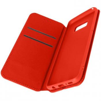 Funda con tarjetero y soporte para vídeo - Samsung Galaxy S8 roja