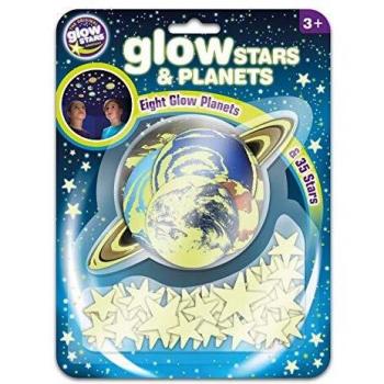 The Original Glowstars Company- Decoración de habitación con Estrellas y Planetas Que Brillan en la Oscuridad, Multicolor, Talla única