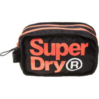 Superdry Freshman Hombre Washbag Negro