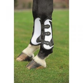 HKM 544897 HKM Gamaschen und Streichkappen, 4er Set -New-, Dunkelbraun/Schwarz, Pony