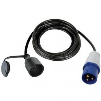 Perel Cable Adaptador H07RN-F 3G2.5 de Alta Potencia con Enchufe CEE a Tipo F - 3 metros