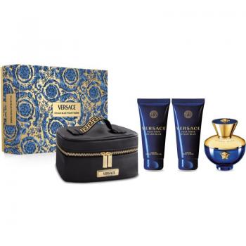 Set de Regalo Versace Dylan Blue Pour Femme - Eau de Parfum 100ml + Gel de Ducha + Loción Corporal