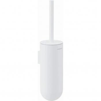 Escobillero de pared Geyser Cosmic - Acero inoxidable blanco, dimensiones 39,4x10,4x8,9 cm, acabado mate