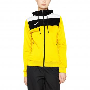 Joma Crew - Chaqueta con capucha para mujer, color amarillo, talla 2XL