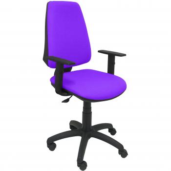 Piqueras y Crespo Silla Elche CP Bali Lila Brazos Regulables Oficina, Tela, 109x46x46 cm