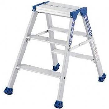 Escalera Plegable de Aluminio Platinium 3 Peldaños - Altura Máxima de Trabajo 1.60 m