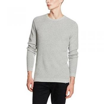 JACK & JONES JCOCUBE KNIT CREW NECK, suéter Hombre, Gris