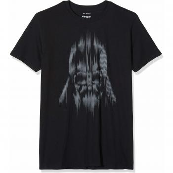 Star Wars Vader Lines Camiseta, Negro, XL para Hombre