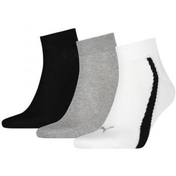Puma Lifestyle Quarter Calcetín Sportwear Pack de 3 Costura Plana Franja Icónica Algodón Hombre PU100000957_002