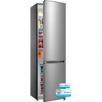MIDEA Frigorífico Combi No Frost 60 cm ancho x 188 cm Inox - Nevera combi libre instalación 224 L