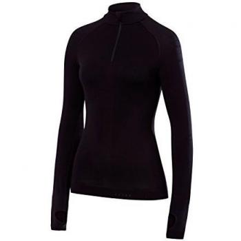 Camiseta Térmica Interior Falke Warm Half Zip Manga Larga Negra Mujer - L