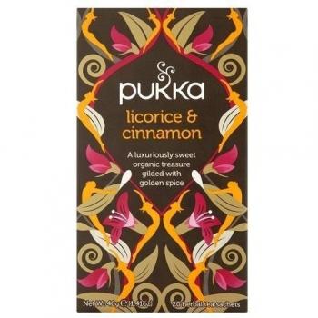 Pukka Herbs Organic Licorice and Cinnamon - Pack of 20 Sachets