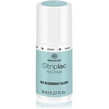Alessandro Striplac Peel or Soak Vegan Blueberry Slush LED Nail Polish 8ml Pastel Blue