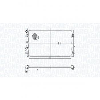 Radiador de motor MAGNETI MARELLI 350213167900, refrigeración del motor