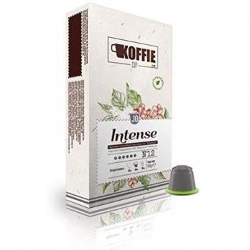 KoffieCup Intense 40 cápsulas compostables de café compatibles con máquinas Nespresso original line. Receta Intense. Total 40 cápsulas