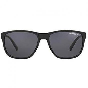 Arnette Urca AN4257 Polarized Sunglasses - Size: ONESIZE, Shiny Black Frame, Dark Grey Lenses