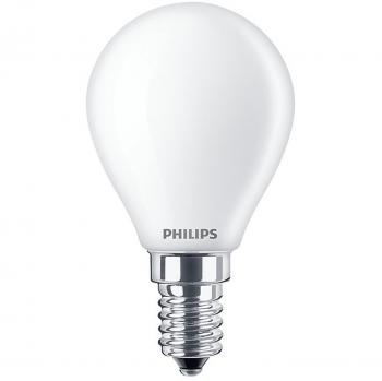 Philips CorePro LEDluster P45 E14 6.5W (Reemplazo de 60W) 865 Luz de Día Fría Esférica Mate 806lm