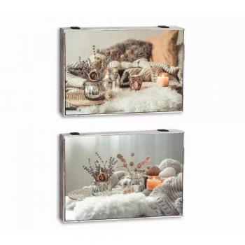 Tapa DKD Home Decor Contador Spa Madera MDF 2 Unidades 46,5 x 6 x 31,5 cm