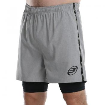 Short Bullpadel WPT Lirio Hombre - Color Gris Medio, material ligero y transpirable, diseño moderno, ideal para pádel y deportes de raqueta