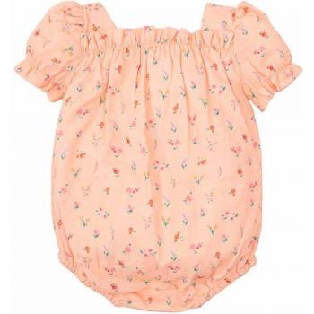 Pelele de bebé niña con motivos florales