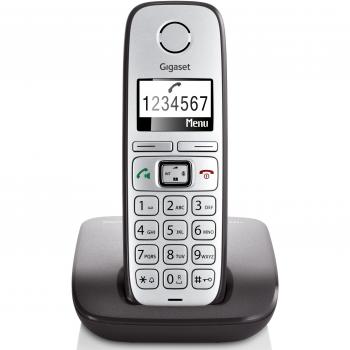 Gigaset E310 - Teléfono inalámbrico con teclas grandes, gris