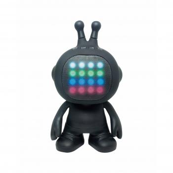 Lexibook iParty Robot-Shaped Bluetooth Speaker with Light Effects Black