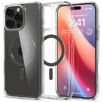 Funda Spigen Ultra Hybrid MagSafe para iPhone 16 Pro Max - Grafito Transparente