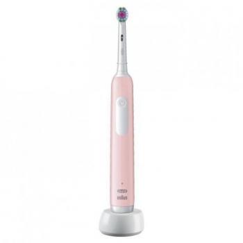 Cepillo de Dientes Eléctrico Oral-B Pro 1 - Inalámbrico - Incluye 1 Cabezal - Color Blanco/Rosa